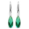 NEW Green Emerald Hoop Sterling silver Earring - RKM Shipping Free　「イヤリング」「送料無料」