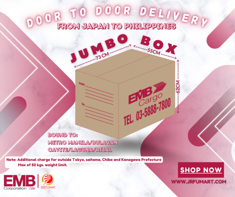 EMB Cargo JUMBO Box Bound to Metro Manila - SAGAWA