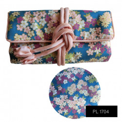 携帯用 ジュエリーポーチ （コットン✕ポリエステル）/ Travel jewelry roll pouch <cotton×polyester> PL1704