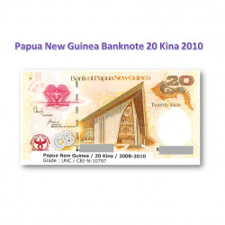 20 キナ パプアニューギニア　未使用　紙幣　札 2010年 / 20 Kina Papua New Guinea Banknote cbj-n-10797 2010 UNC