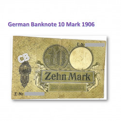 10 マーク　ドイツ ベルリン　使用済み　紙幣　旧札　札　1906年 / 10 Mark German Berlin Banknotes 1906, CBJ-N-10241