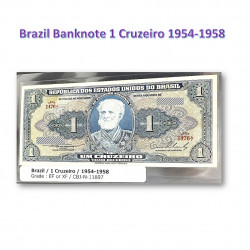 1 クルゼイロ　ブラジル　使用済み　紙幣　旧札　札　1954-1958年 / 1 Cruzeiro Brasil banknotes 1954-1958, CBJ-N-11897