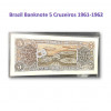 5 クルゼイロ　ブラジル　未使用　紙幣　札　1961-1962年 / 5 Cruzeiros Brasil banknotes 1961-1962 UNC, CBJ-N-11937