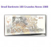 100 クルザード ノボ　ブラジル　未使用　紙幣　札　1989年 / 100 Cruzados Novos Brasil banknotes 1989 UNC, CBJ-N-11904