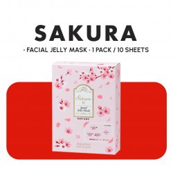 Sakura Facial Jelly Mask 1PACK/10 SHEETS