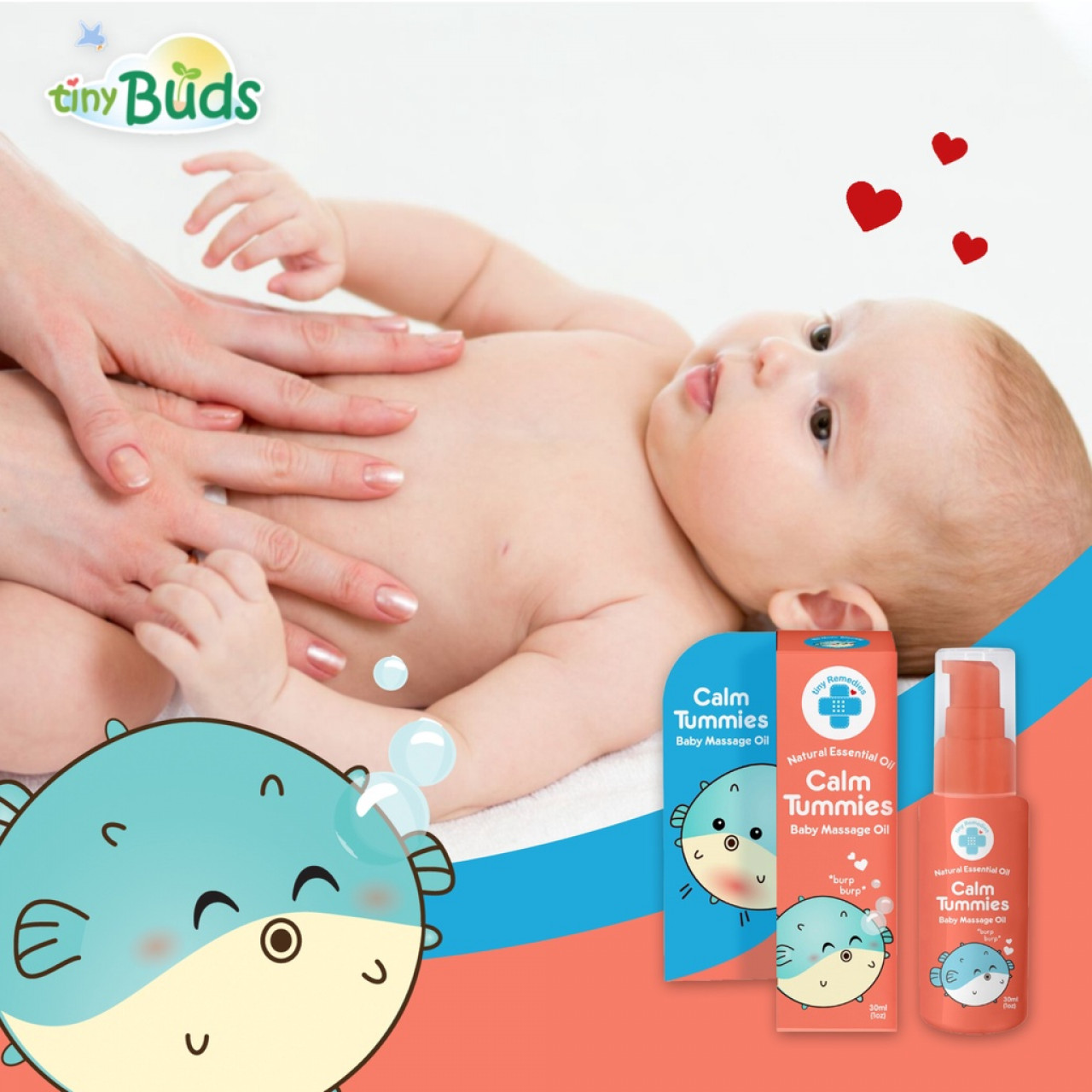 Tiny Remedies Calm Tummies Anti Colic Massage Oil 50ml