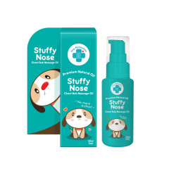 Tiny Remedies Stuffy Nose Natural Baby Chest Rub Massage Oil