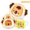 Baby Toddler Kids Dinnerware Bamboo Plate Set - Plate Bowl Spoon Fork and Cup Koala