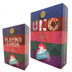Japan Souvenirs & Gifts Package  #1:  Olives Playing Card+Japan and Olives Uno+Japan Cards | Showcase Japanese Culture | 1 deck each | 2 boxes