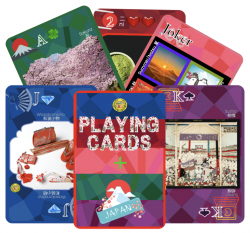 Olives Playing Cards+Japan: Learn Japanese Arts, Language, Culture - Fun Educational Games - Great Souvenir Gift for All Ages - Copper & Paper Made - Unique Japan Images - 54 Cards | 1 box