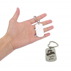 Heart Keychain  - Japanese Souvenir Gift keyholder with embossed the Rising Sun, Mt. Fuji, Japan and the famous slogan, "Together We Win!"  1 Pack | 10 Pieces