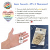 Heart Keychain  - Japanese Souvenir Gift keyholder with embossed the Rising Sun, Mt. Fuji, Japan and the famous slogan, "Together We Win!"  1 Pack | 10 Pieces