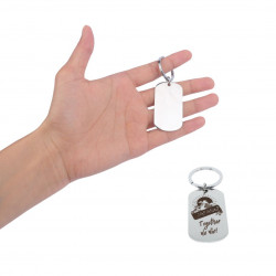 Circle Keychain - Japanese Souvenir Gift keyholder with embossed the Rising Sun, Mt. Fuji, Japan and the famous slogan, "Together We Win!" 10 Pieces | 1 Pack