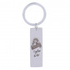 Circle Ring & Rectangular Body Keychain - Japanese Souvenir Gift keyholder with embossed the Rising Sun, Mt. Fuji, Japan and the famous slogan, "Together We Win!" 1 Pack | 10 Pieces