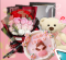 red-flower-and-bear-set