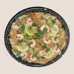 Pancit Bihon with Shrimps