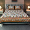 Blossom Dreams Print Bed Sheet – Bottle Green - allora_16
