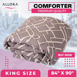 Ash Stripe King Size Comforter - allora_73