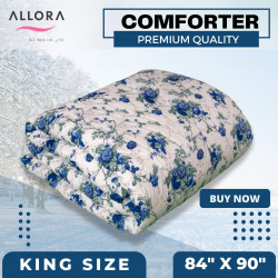 Blue Flower Comforter - allora_72