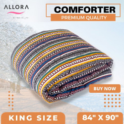 Navy Stripe Comforter - allora_68