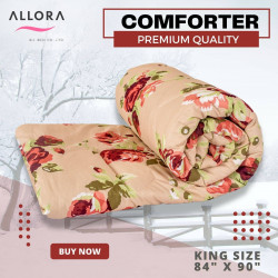 Maroon Flower Comforter - allora_67