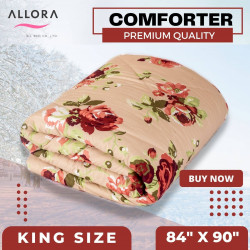 Maroon Flower Comforter - allora_67