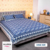 Blue Print Bed Sheet - allora_44