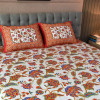 Blossom Dreams Print Bed Sheet – Persian Red - allora_15