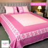 Pink Applique Bedsheet - allora_13