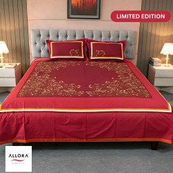 Bridal Embroidery Bedsheet - allora_07