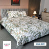 Green Leaf Print Bed Sheet - allora_02