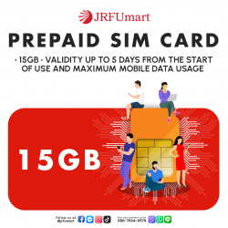 PREPAID SIM CARD 15GB 5 Days