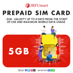 PREPAID SIM CARD 5GB 4Days