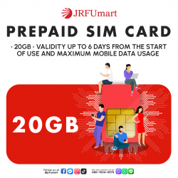 PREPAID SIM CARD 20GB 6Days