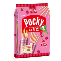 Ezaki Glico strawberry pocky 8packs x 48pieces