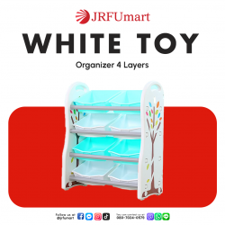 White Toy Organizer 4 Layers