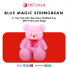 Blue Magic Stringbean, Jr. Xxl Pink Life-Size Bear Stuffed Toy (With Free Dust Bag)