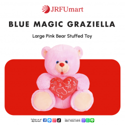 Blue Magic Graziella Large Pink Bear Stuffed Toy