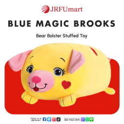 Blue Magic Brooks Bear Bolster Stuffed Toy