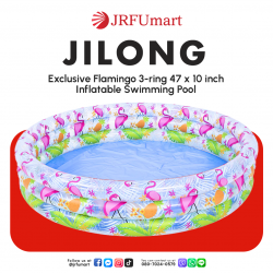 Jilong Exclusive Flamingo 3-ring 47 x 10 inch Inflatable Swimming Pool