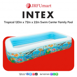 Intex Tropical 120in x 72in x 22in Swim Center Family Pool