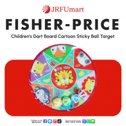 Fisher-Price Children's Dart Board Cartoon Sticky Ball Target Throwing Sports