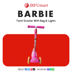 Barbie Twist Scooter With Bag & Lights