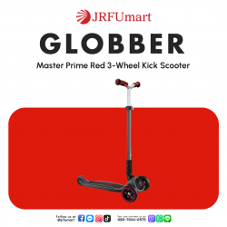 Globber Master Prime Red 3-Wheel Kick Scooter