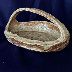 自然釉手付き鉢(Shizenyu Tetsukibachi)/ Natural glaze basin with handle