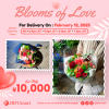 Delivery date : February 12th 2025 Red taste Seasonal Bouquet M