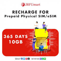 Recharge 10GB 365days：Prepaid physical SIM/eSIM