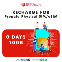 Recharge 10GB0days：Prepaid physical SIM/eSIM